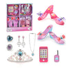 Chaussures de Princesse avec Bijoux et Couronne - Jeu d'Imitation Téléphone Électronique Mode Beauté pour Filles King of Toys