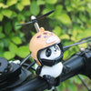 Mignon Panda avec Casque Décoration Moto Jouet, Accessoires pour Vélo Électrique King of Toys