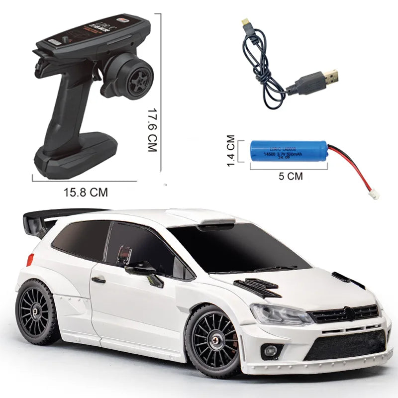 LD2801 Voiture de Drift RC 1:28, Modèle Haute Vitesse 4WD, Jouet pour Noël King of Toys