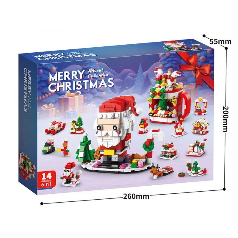 Ensemble de Blocs de Construction de Noël | Kit DIY de Calendrier de l'Avent pour Enfants 6+ King of Toys
