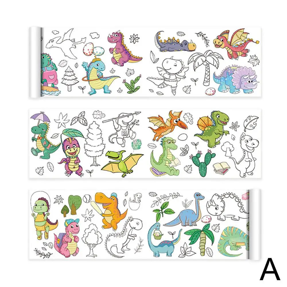 Rouleau de Papier à Dessin pour Enfants - Papier Graffiti Collant, Coloriage DIY, Jouet Éducatif pour Peinture King of Toys