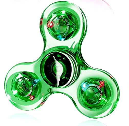 Fidget spinner LED lumineux - Anti-stress, jouet de fête enfants/adultes King of Toys