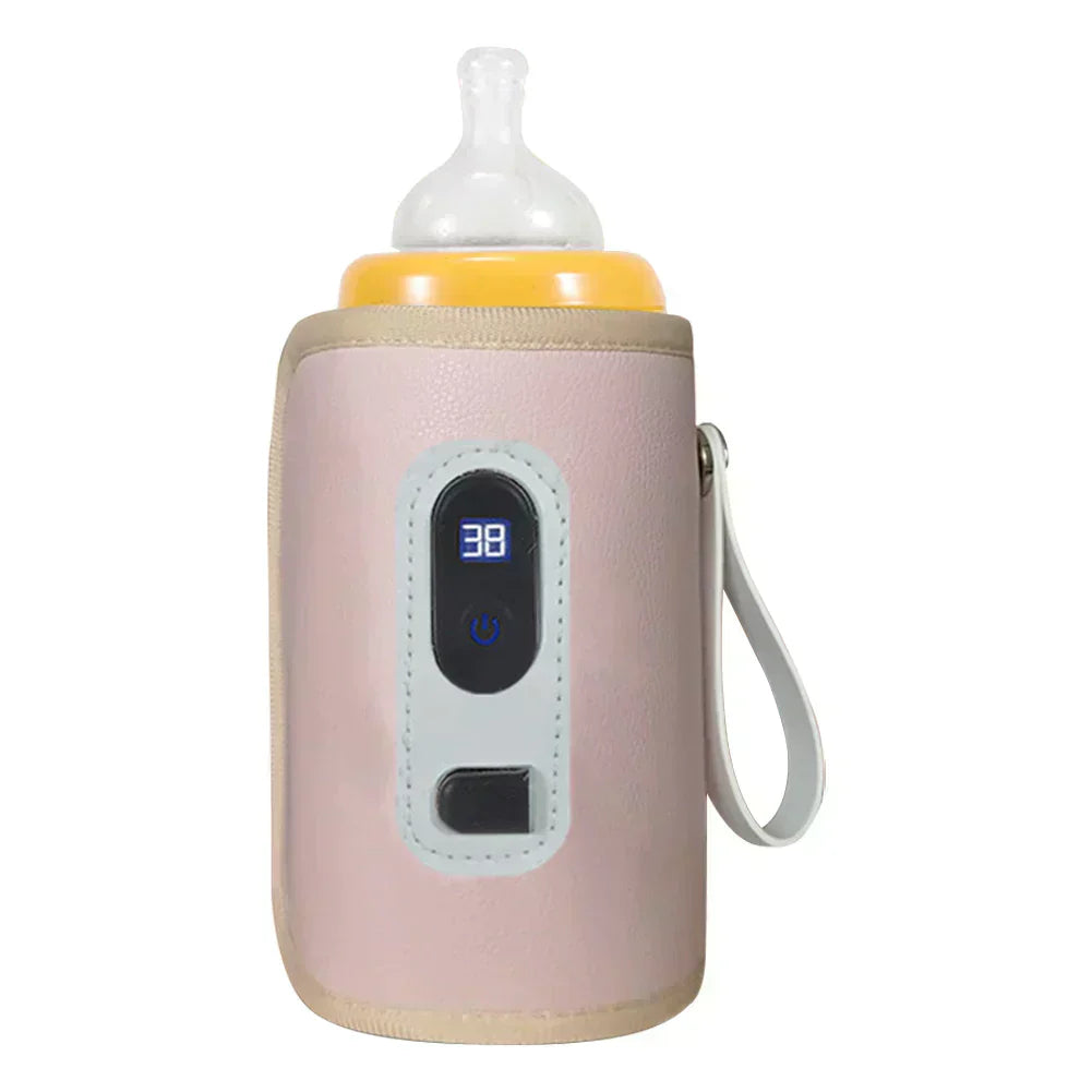 Chauffe-biberon - Chauffe-biberon portable à température réglable avec affichage électronique et chargeur USB pour bébés