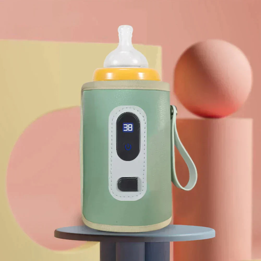 Chauffe-biberon - Chauffe-biberon portable à température réglable avec affichage électronique et chargeur USB pour bébés