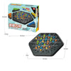 Jeu d'Échecs Triangle en Chaîne - Jeu Éducatif avec Bandes Élastiques - Jeu Interactif et Ludique pour Toute la Famille - Cadeau de Fête King of Toys