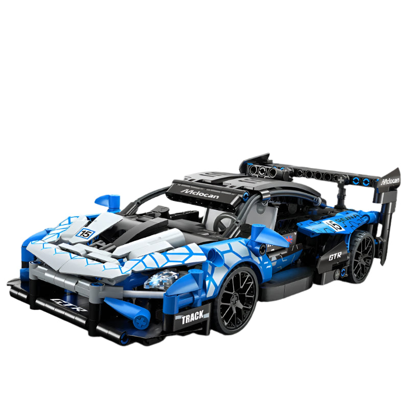 Supercar de Course Mécanique 548 Pièces, Voiture de Course Assemblée, Puzzle pour Enfants King of Toys