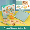Ensemble de Jouets de Cuisine en Bois - Machine à Café et Fabricant de Biscuits Simulés, Jeu Éducatif pour Filles et Garçons King of Toys
