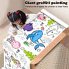 Rouleau de Papier à Dessin pour Enfants - Papier Graffiti Collant, Coloriage DIY, Jouet Éducatif pour Peinture King of Toys
