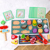 Set de Barbecue en Bois - Jouet Montessori, Expérience de Cuisine et Jeu d’Imitation pour Enfants King of Toys
