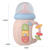 Biberon Musical pour Bébé avec Tétine et Hochet – Jouet d’Éveil Doux avec Musique Apaisante 0-12 Mois