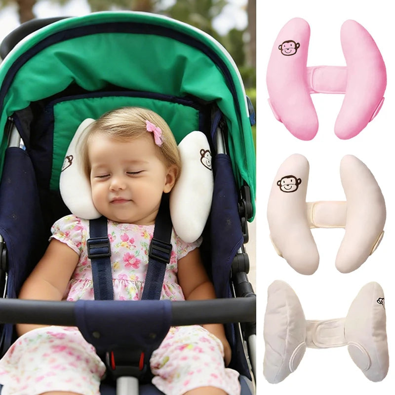 Oreiller de Voyage pour Poussette et Siège Auto - Coussin de Soutien Tête et Cou Forme U pour Bébé et Enfant - Accessoire Universel de Sommeil