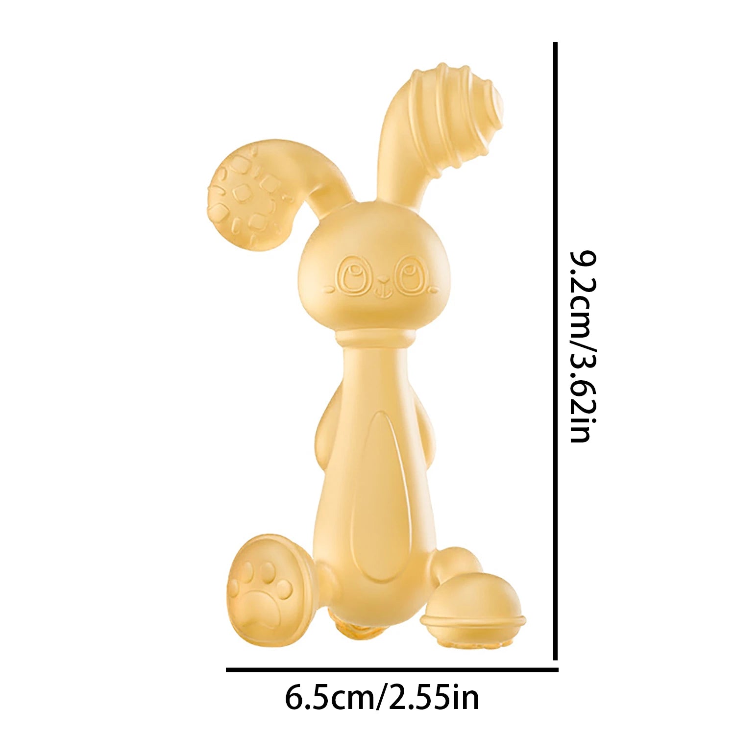 Anneau de Dentition Lapin Silicone – Jouet Bébé Anti-Main à Mâcher (0 à 12 Mois)
