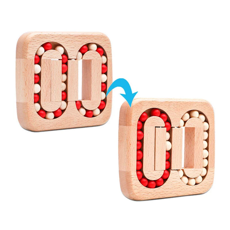 Jouet de Doigt Magique Rotatif avec Haricots | Jeux de Puzzle IQ en Bois pour Adultes et Enfants King of Toys
