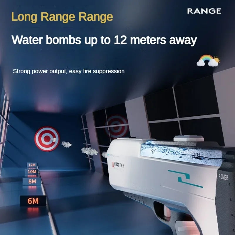 Pistolet à eau électrique à haute pression pour les enfants Jouets d'eau pour enfants Cadeau