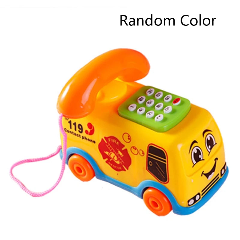 Téléphone jouet éducatif pour enfants - Jeu interactif avec clavier musical, couleur aléatoire King of Toys