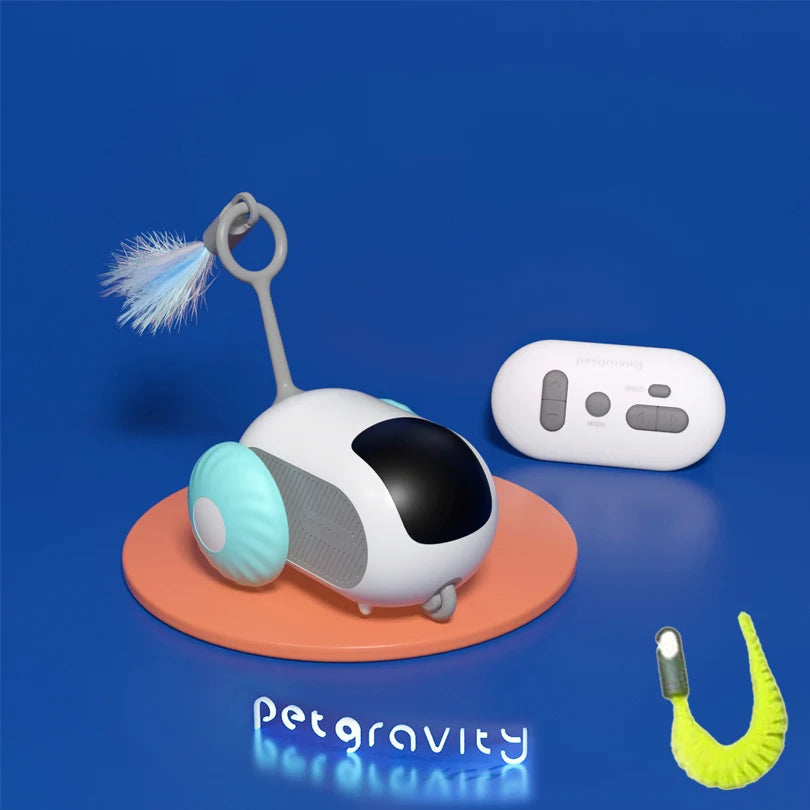 Jouet Intelligent pour Chat | Voiture Souris Télécommandée Automatique en Mouvement pour Jeu Intérieur & Entraînement avec Chiens & Chats King of Toys