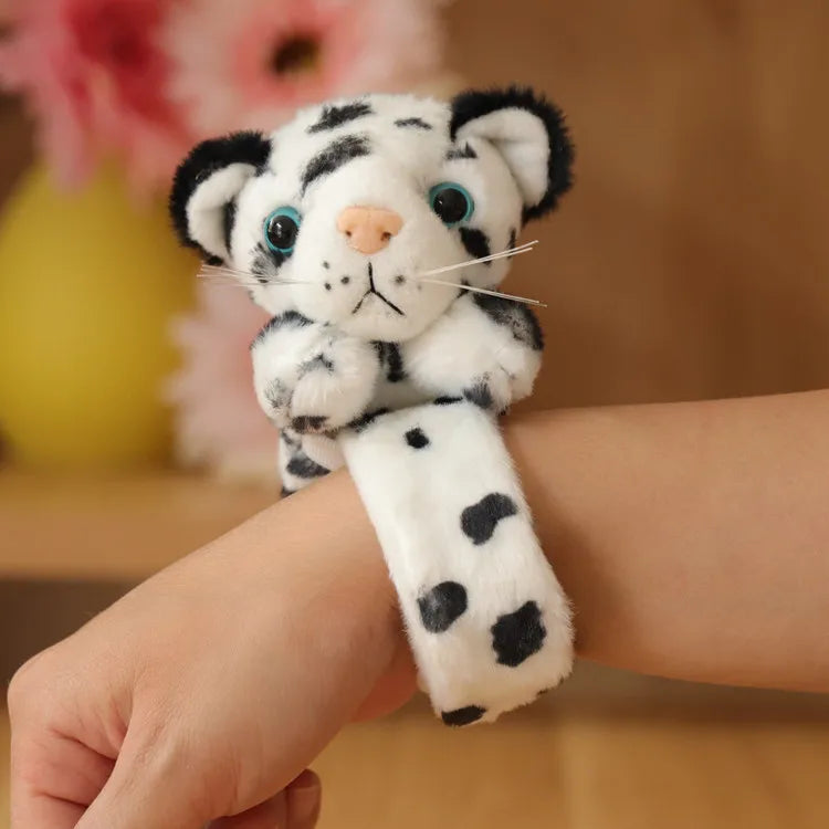 Bracelet slap en peluche animaux - Cadeau d’anniversaire amusant pour enfants King of Toys