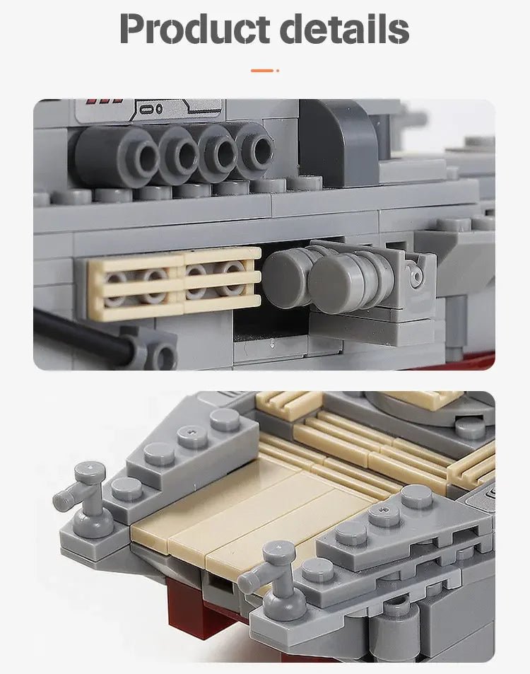 Modèle de Bateau de Guerre, Blocs de Construction Armée Navire, Jouet pour Enfants, Cadeau de Noël King of Toys