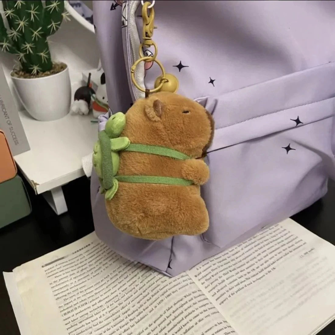 Peluche Capybara avec Pendentif | Ornements de Sac Porte-Clés Mignons pour Sacs à Dos King of Toys