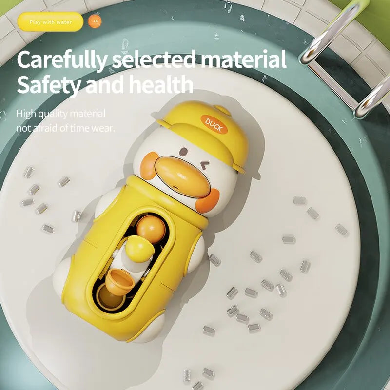Jouet de Bain avec Roue à Eau Rotative – Jouets pour Baignoire Bébé 1 à 3 Ans avec Pelle à Eau