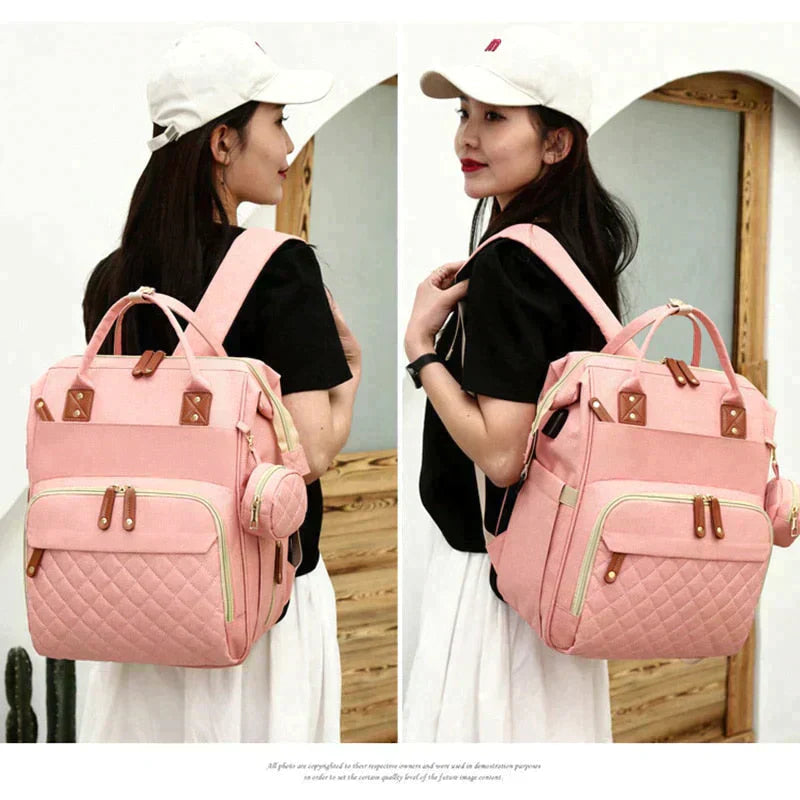 Sac à couches pliable pour bébé - Sac à couches pliable de première qualité, étanche et durable pour les bébés de 0+ mois.