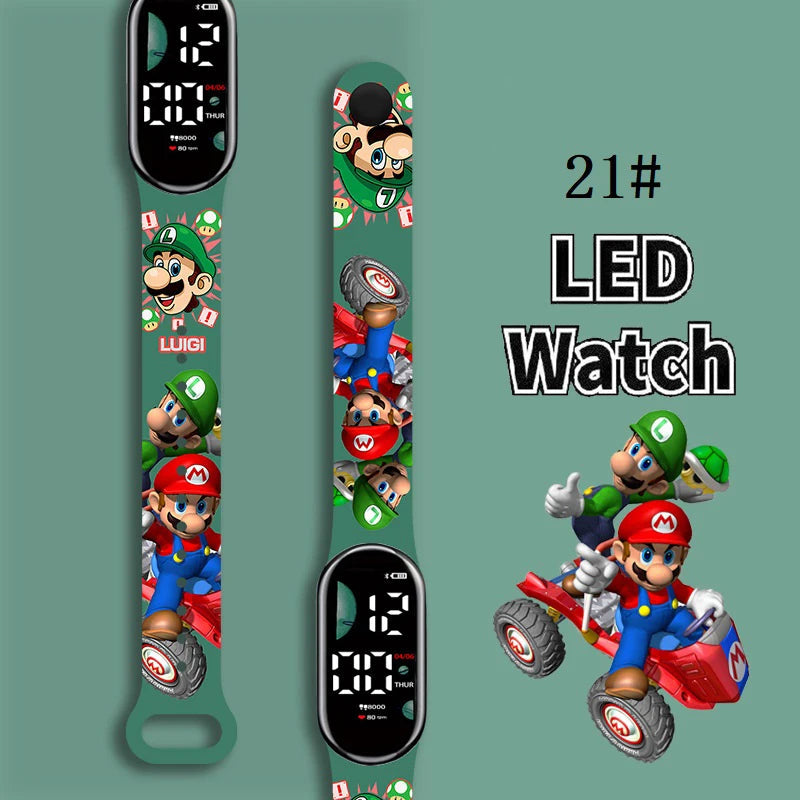 Montre Super Mario LED étanche - Bracelet lumineux enfant King of Toys