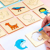 Gabarits de peinture Montessori - 32/20 pièces, jouets éducatifs DIY en bois pour enfants, idées cadeaux ludiques et éducatives King of Toys