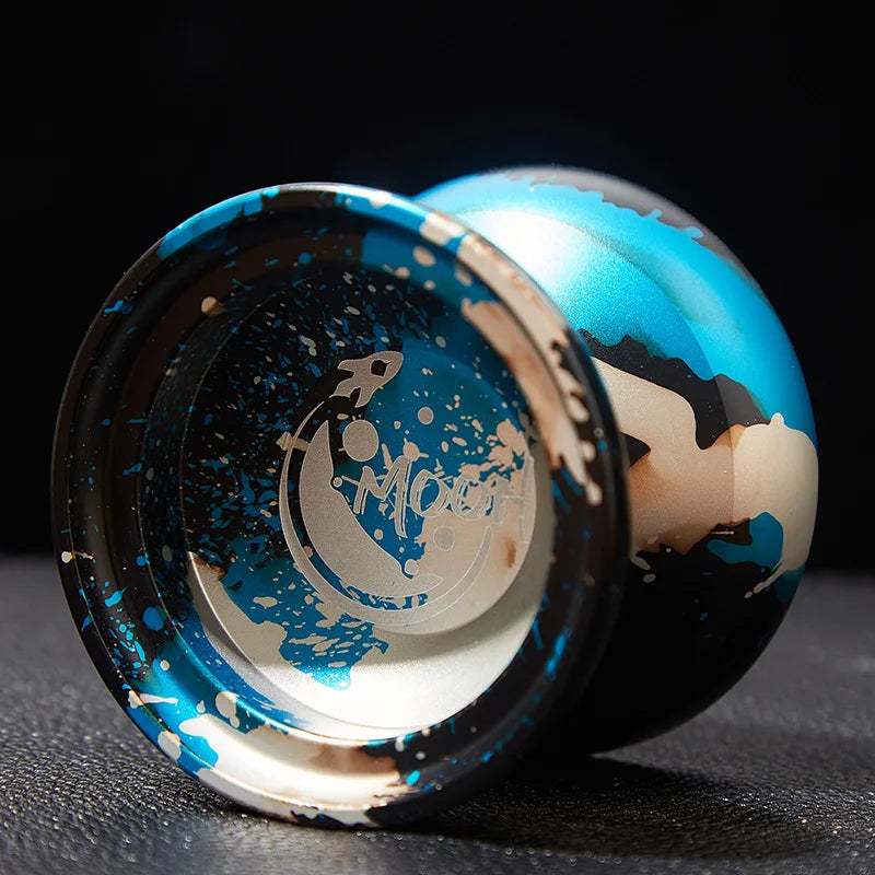 Yoyo professionnel magique Yoyo en métal avec roulement à 10 billes, alliage d'aluminium, jouet haute vitesse non réactif pour enfants et adultes King of Toys