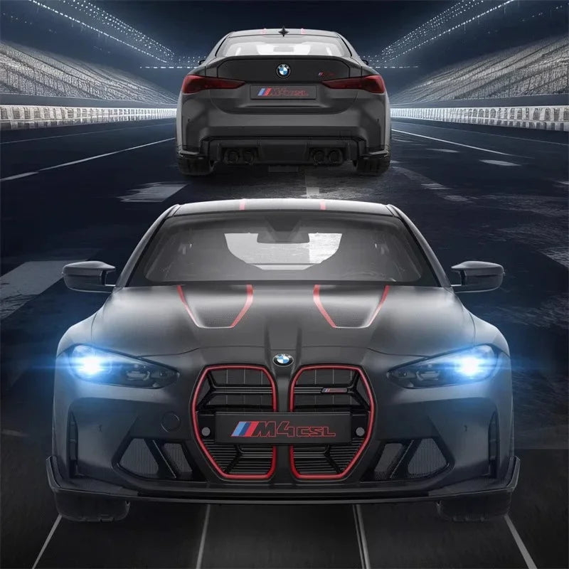 Voiture RC Rastar échelle 1:16 BMW M4 CSL – Véhicule de course haute vitesse télécommandé avec LED, jouet pour garçons King of Toys
