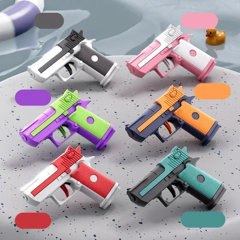 Mini Desert Eagle Pistolet à eau mécanique à tir continu Petit Pistolet d'été Plage extérieure Jouet pauvre Pistolet à eau pour enfants