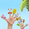 Jouets Montessori pour tout-petits - Set d'apprentissage pour compter, associer et trier les couleurs, marionnettes de doigts d'animaux de ferme, jeu Peekaboo King of Toys
