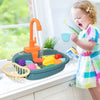 Évier de Cuisine Jouet pour Enfants - Lave-Vaisselle Électrique Miniature, Jeu de Rôle pour Filles, Jeu d’Imitation King of Toys