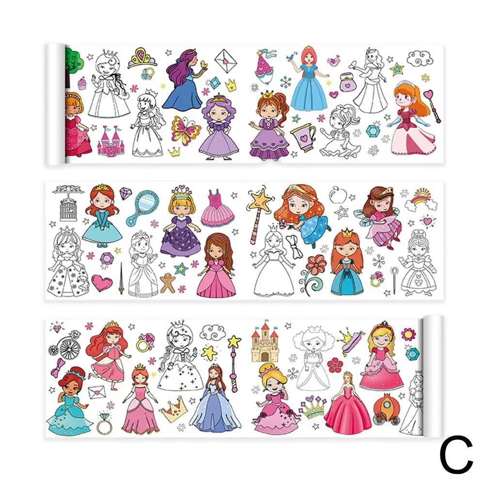 Rouleau de Papier à Dessin pour Enfants - Papier Graffiti Collant, Coloriage DIY, Jouet Éducatif pour Peinture King of Toys