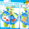 Table d'Eau et Bac à Sable pour Enfants, Jeu Sensoriel Extérieur avec Jouets de Sable et Piscine Éclaboussures, Activité d'Été pour Tout-petits King of Toys