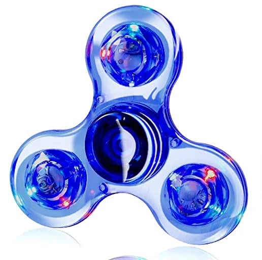 Fidget spinner LED lumineux - Anti-stress, jouet de fête enfants/adultes King of Toys