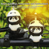 Mignon Panda avec Casque Décoration Moto Jouet, Accessoires pour Vélo Électrique King of Toys