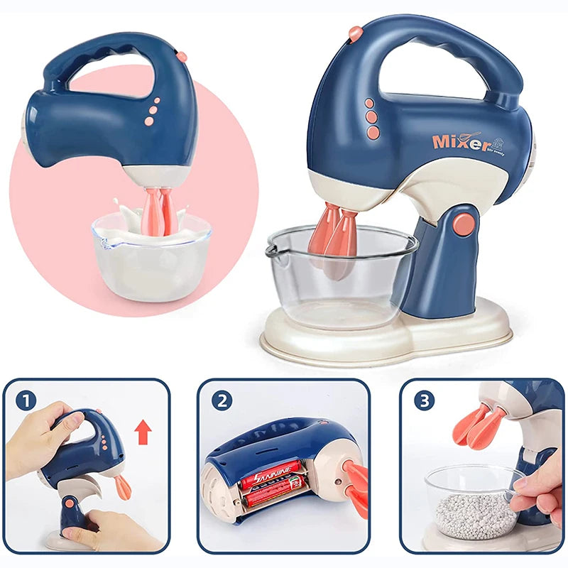 Mini Appareils Ménagers Jouets de Cuisine - Ensemble de Jeu d’Imitation avec Machine à Café, Blender, Mixeur et Grille-Pain pour Enfants, Cadeaux Garçons Filles King of Toys