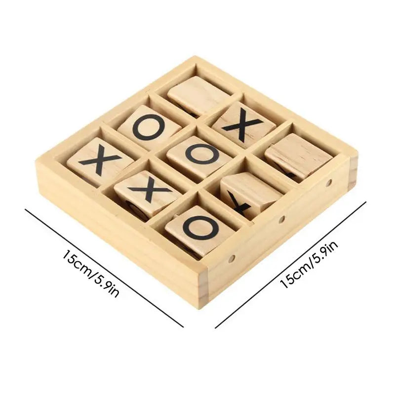 Jeu de morpions en bois - Jeu de société en bois pour enfants, jeu éducatif et amusant en intérieur ou extérieur King of Toys