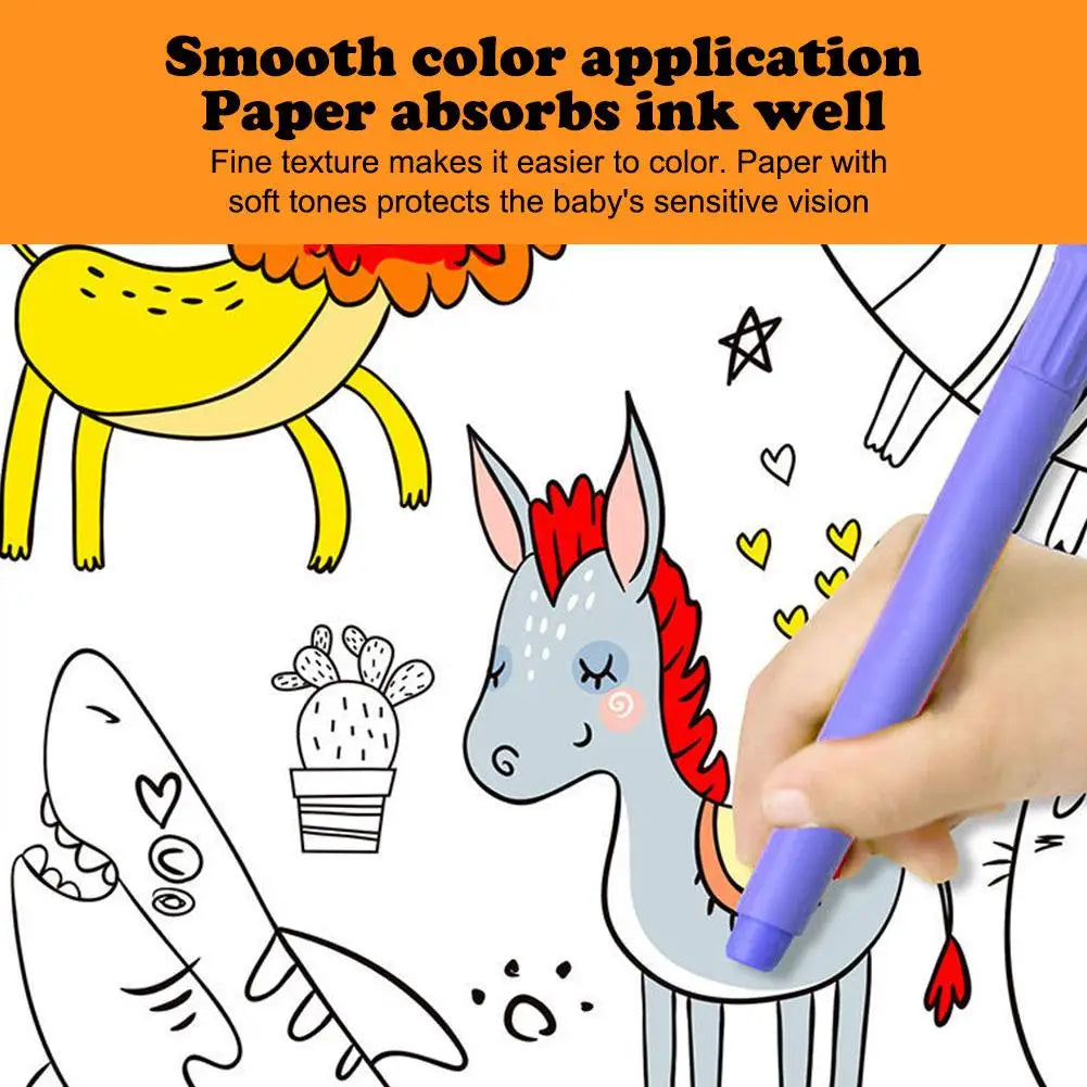 Rouleau de Papier à Dessin pour Enfants - Papier Graffiti Collant, Coloriage DIY, Jouet Éducatif pour Peinture King of Toys