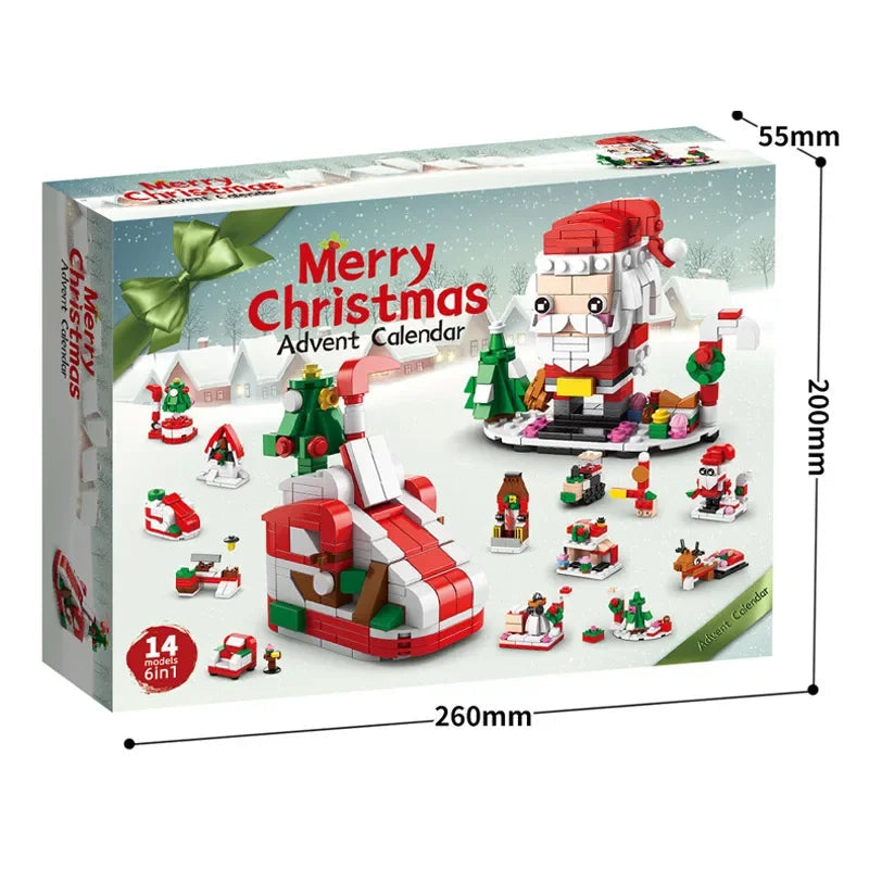 Ensemble de Blocs de Construction de Noël | Kit DIY de Calendrier de l'Avent pour Enfants 6+ King of Toys