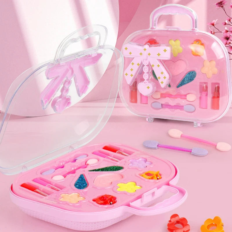 Mallette de Maquillage d'Imitation pour Filles - Kit Cosmétique Jeu de Rôle avec Fards à Paupières et Rouge à Lèvres - Cadeau Idéal Anniversaire Noël