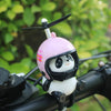 Mignon Panda avec Casque Décoration Moto Jouet, Accessoires pour Vélo Électrique King of Toys