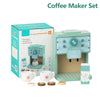 Ensemble de Jouets de Cuisine en Bois - Machine à Café et Fabricant de Biscuits Simulés, Jeu Éducatif pour Filles et Garçons King of Toys