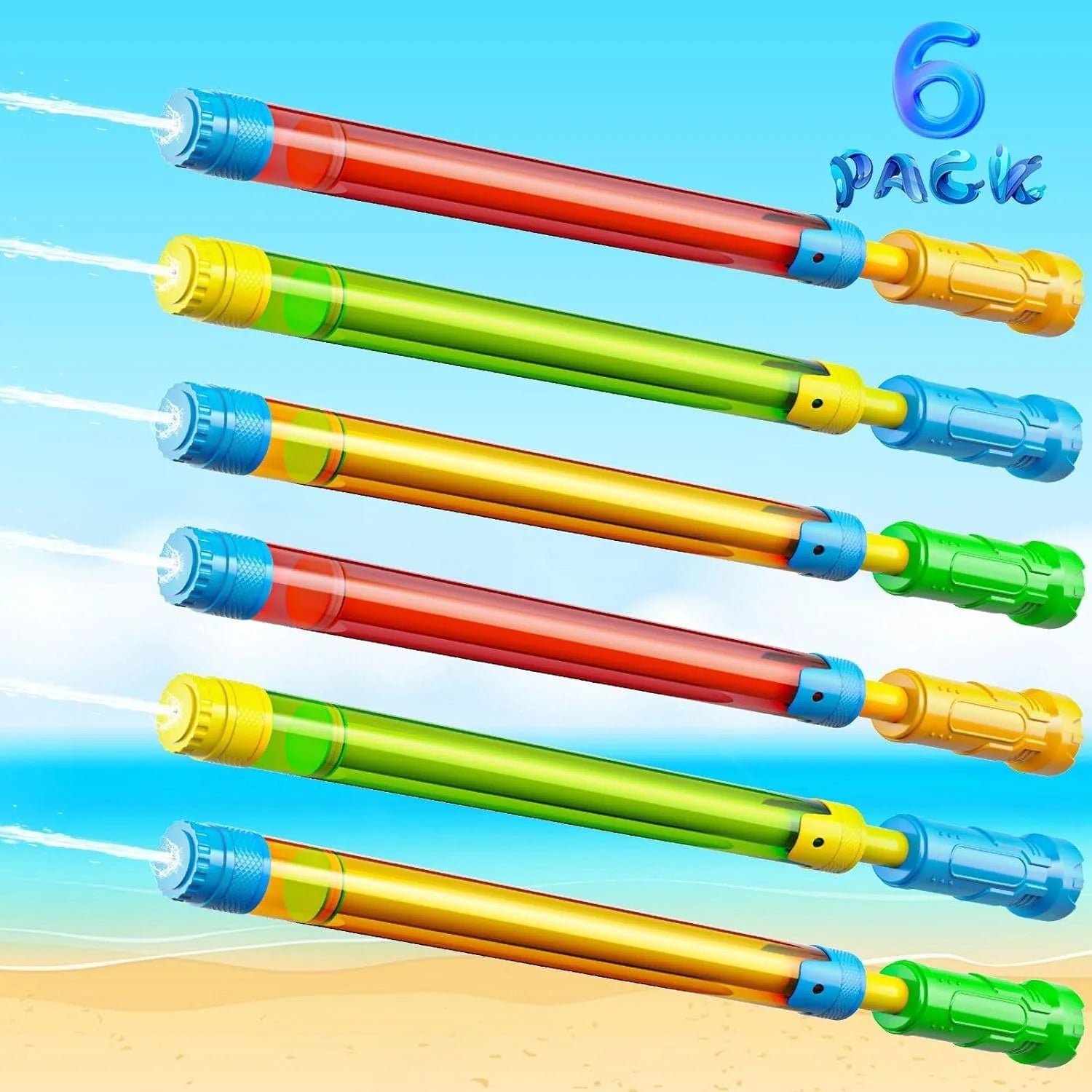 Pistola de chorro de agua de 16,2 pulgadas para niños y adultos, juego de agua, juguetes de lucha para piscina de verano, playa, actividades al aire libre