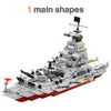 Modèle de Bateau de Guerre, Blocs de Construction Armée Navire, Jouet pour Enfants, Cadeau de Noël King of Toys