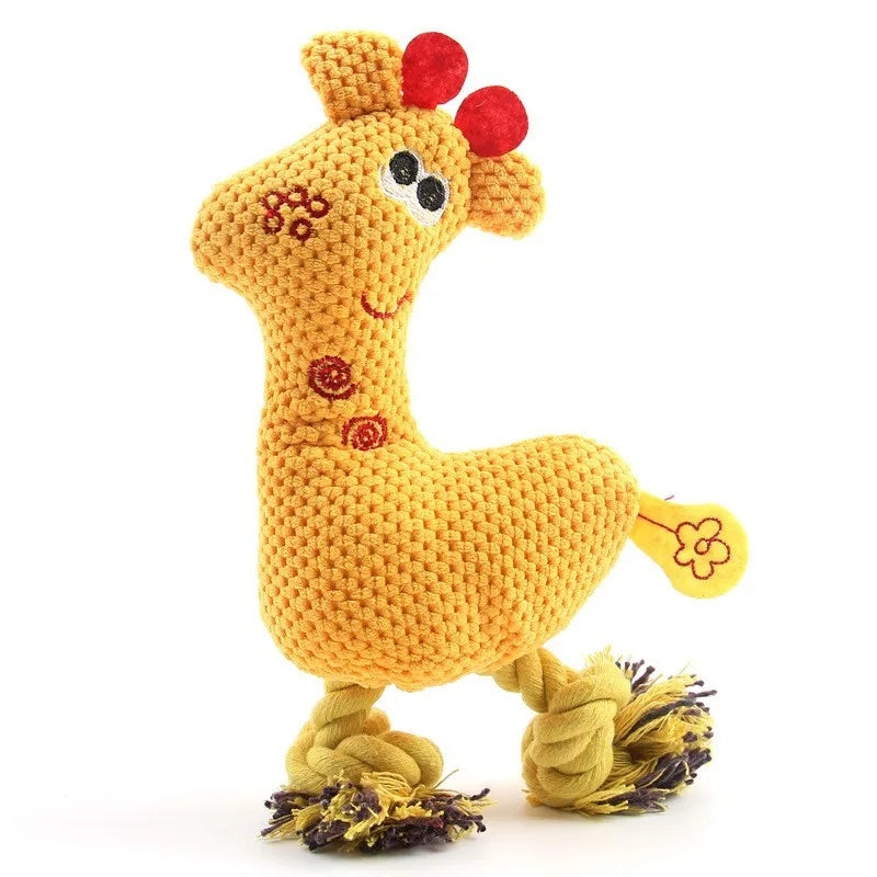 Jouet Couineur en Peluche pour Chiots | Jouet de Dentition et Entraînement Interactif