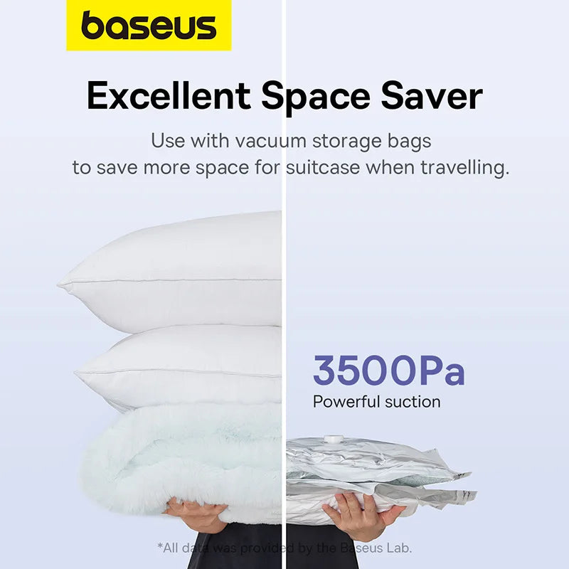 Mini Compresseur d’Air Sans Fil Baseus – Gonfleur Portable pour Matelas, Anneaux et Jouets Gonflables