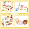 Comptoir de Glaces en Bois - Jouet Montessori pour Tout-Petits, Nourriture de Jeu d’Imitation et Accessoires de Cuisine King of Toys