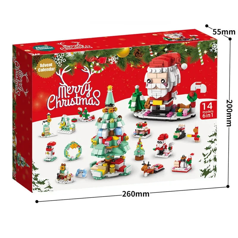 Ensemble de Blocs de Construction de Noël | Kit DIY de Calendrier de l'Avent pour Enfants 6+ King of Toys