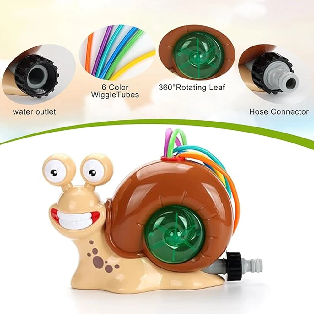 Arroseur d'escargots - Jouets d'eau pour l'extérieur, le jardin et l'arrière-cour - Jouets d'eau pour l'été - Jouet d'arrosage pour le bain des enfants - Cadeau pour les enfants